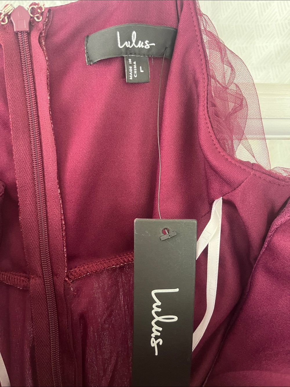 NWT Tulle-y Amazing Plum Tulle Sleeveless Bustier Maxi Dress - Picture 5 of 6
